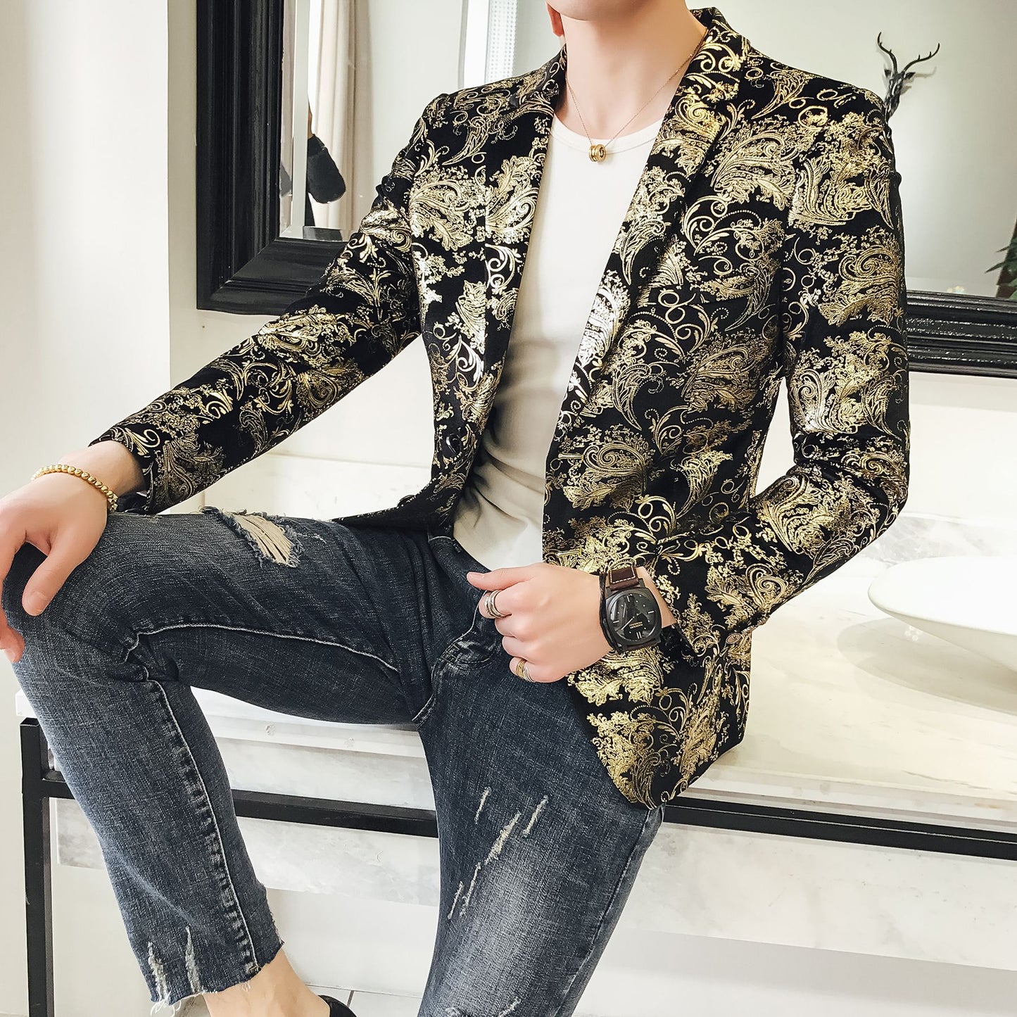 Modern Casual Suit Set for Men