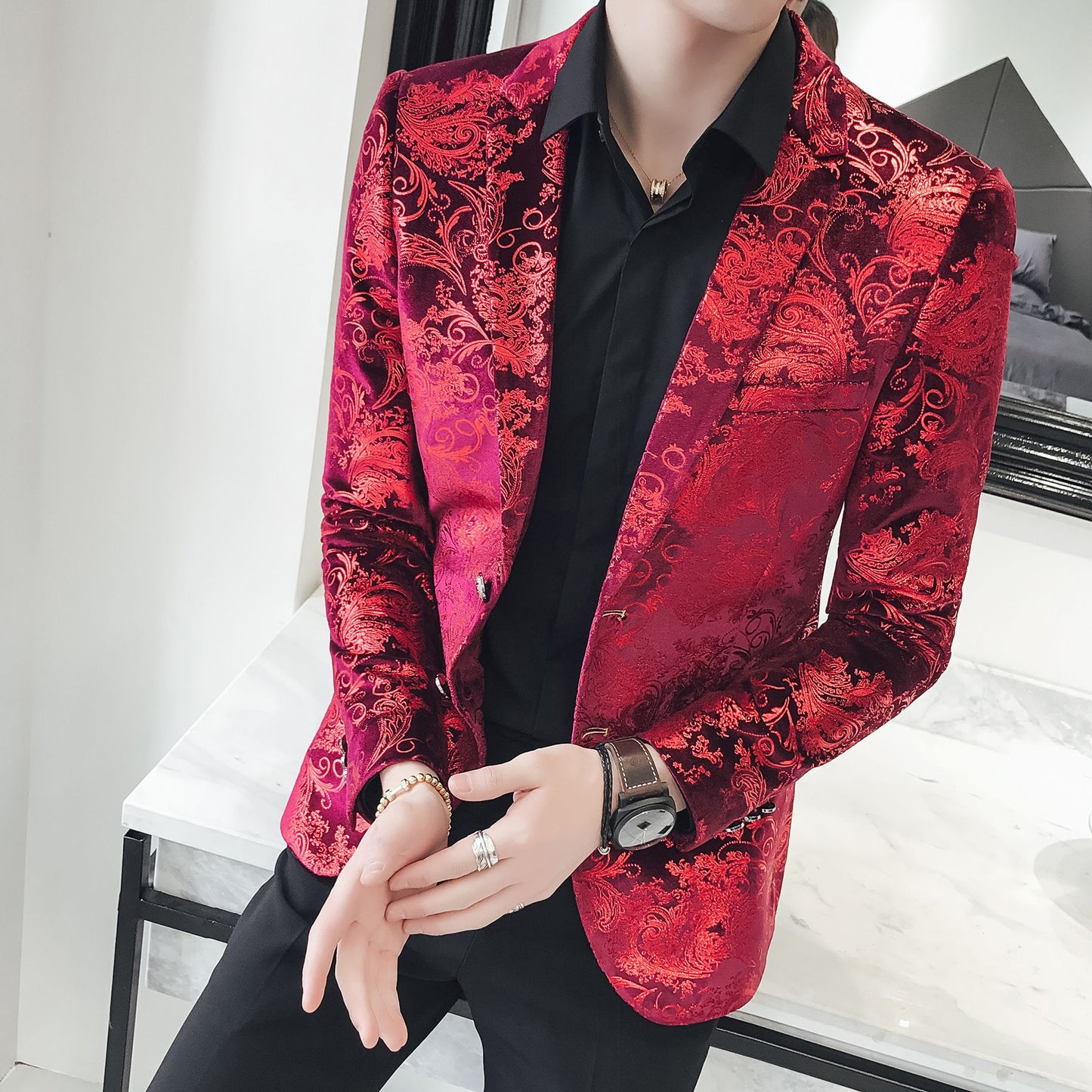 Modern Casual Suit Set for Men