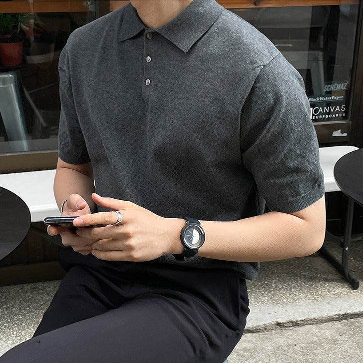 Lightweight Slim Fit Polo Shirt for Men