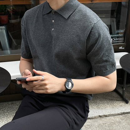 Lightweight Slim Fit Polo Shirt for Men
