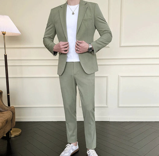 Modern Slim Fit Two-Piece Suit for Men