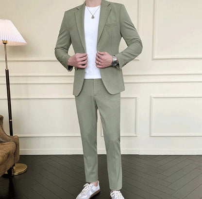 Modern Slim Fit Two-Piece Suit for Men
